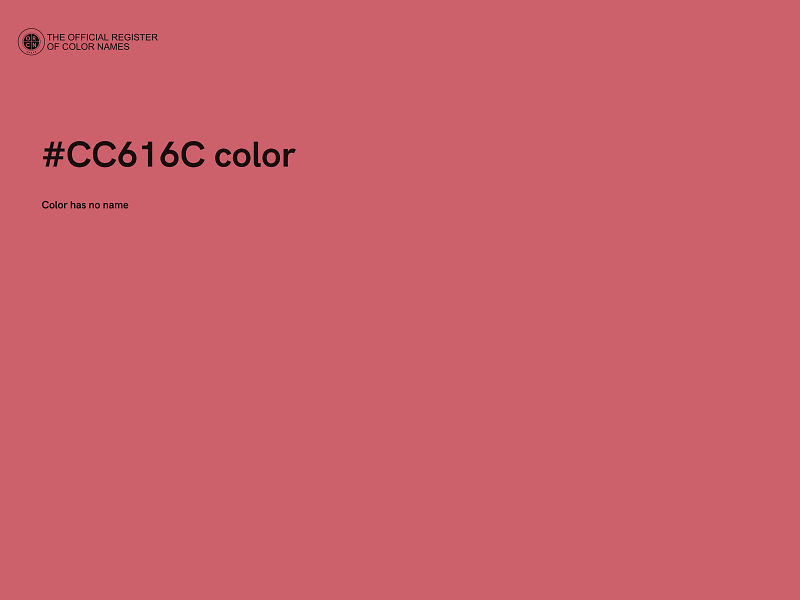 #CC616C color image
