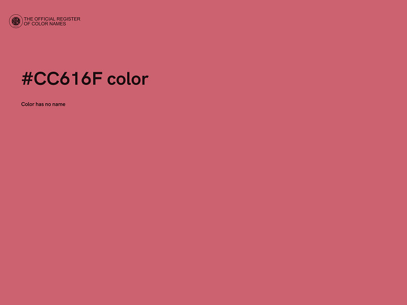 #CC616F color image