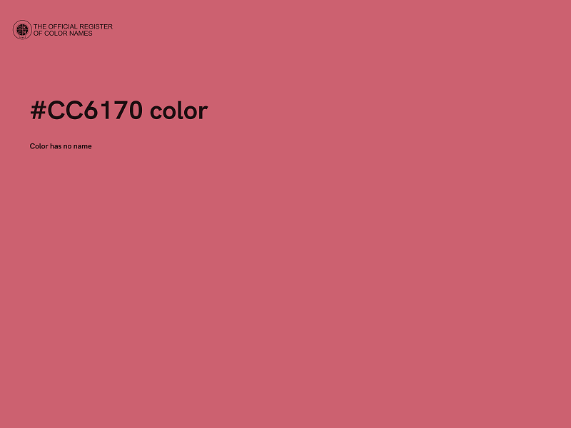 #CC6170 color image