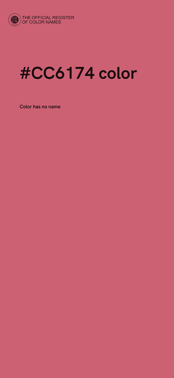 #CC6174 color image