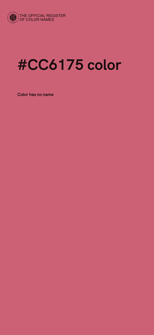#CC6175 color image
