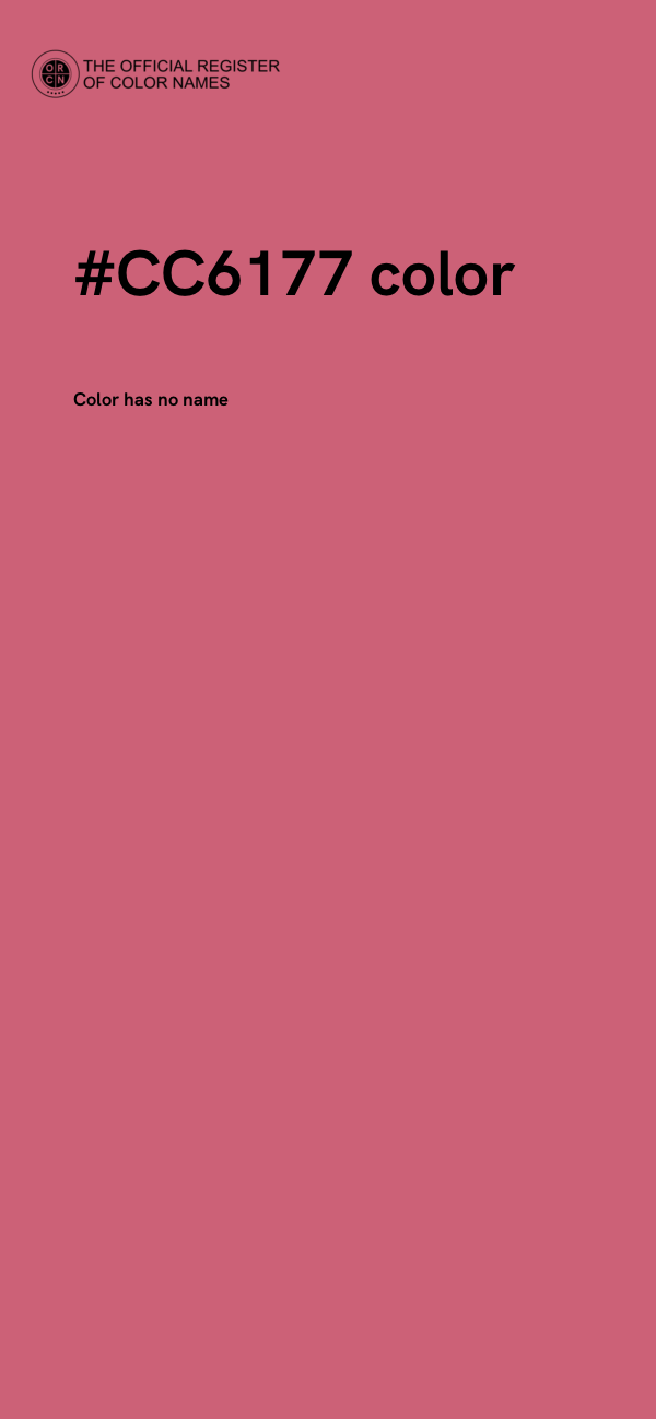 #CC6177 color image