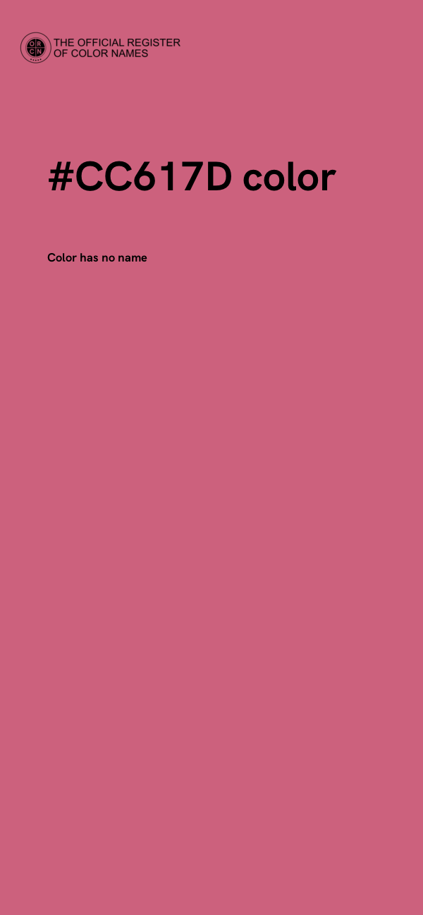 #CC617D color image