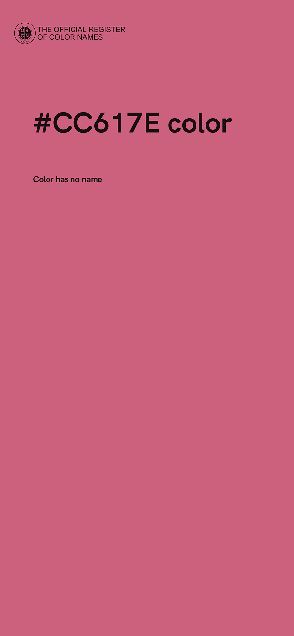 #CC617E color image