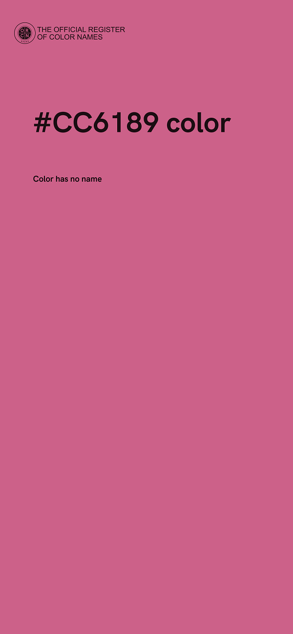 #CC6189 color image