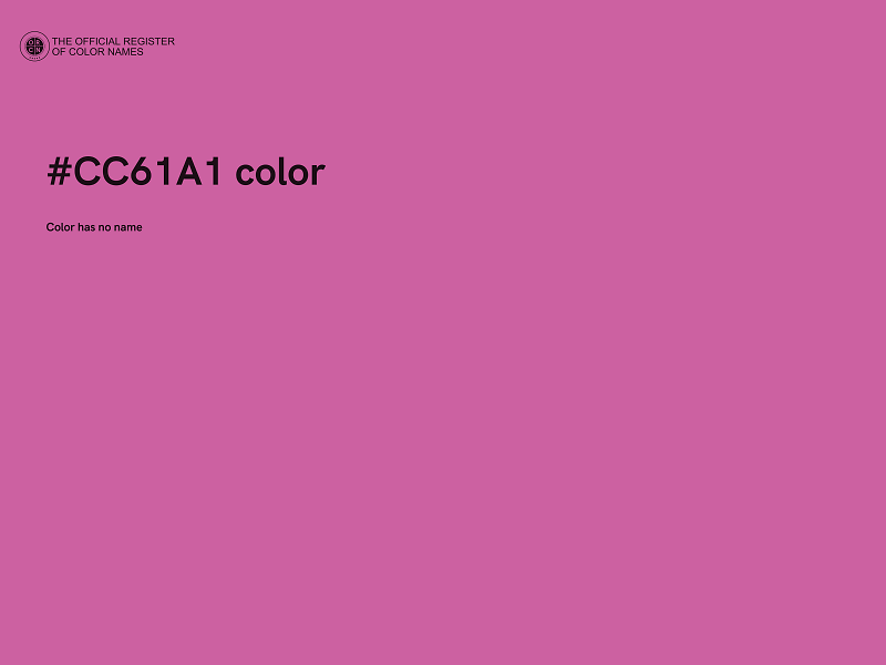 #CC61A1 color image