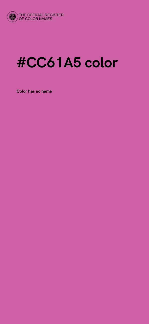 #CC61A5 color image