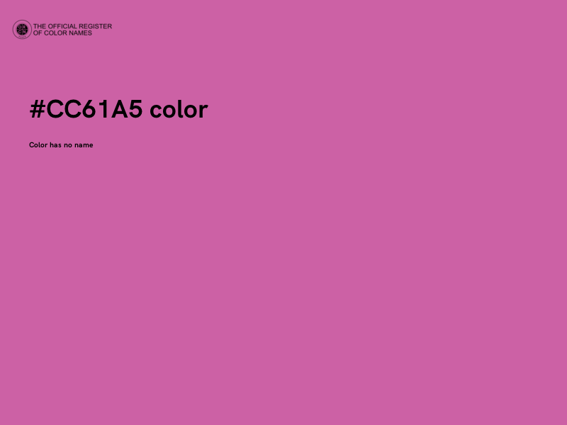 #CC61A5 color image