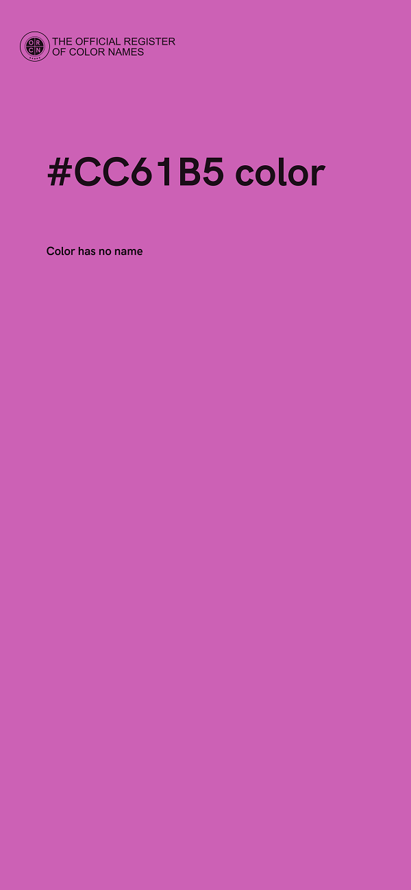 #CC61B5 color image