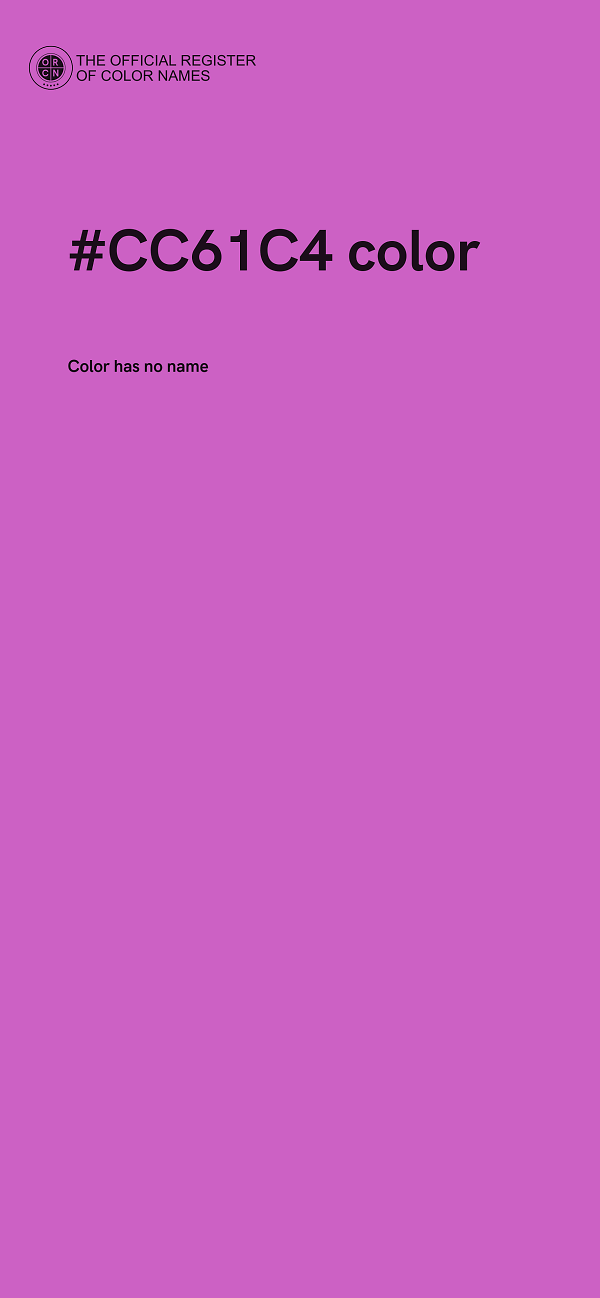 #CC61C4 color image