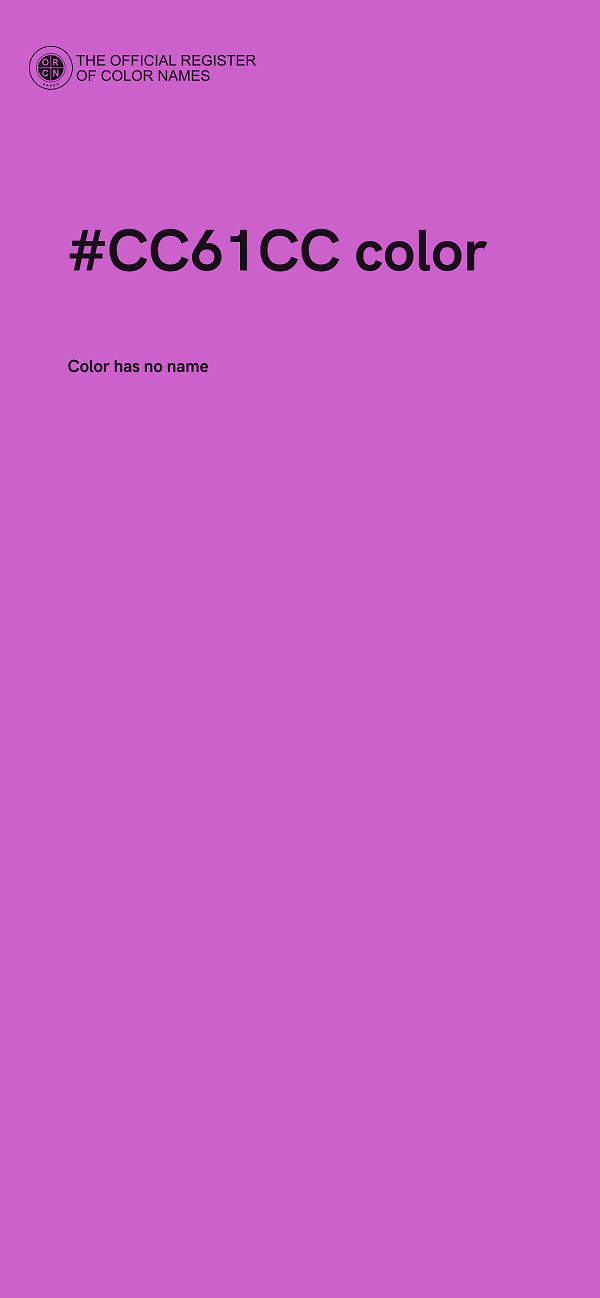 #CC61CC color image