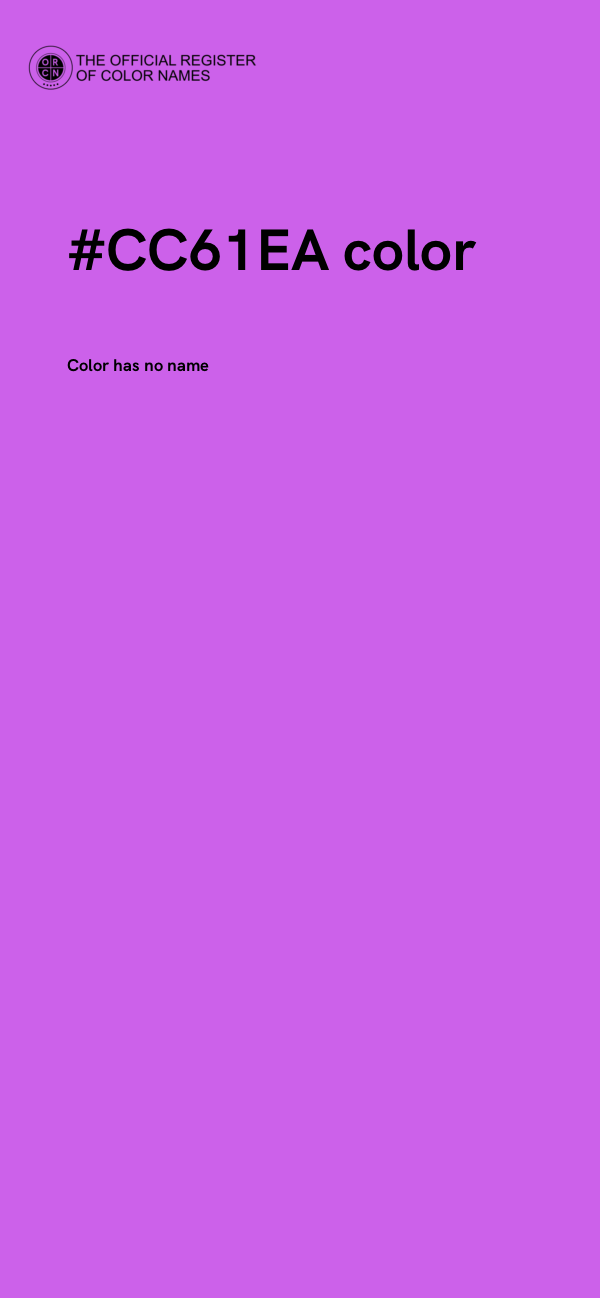 #CC61EA color image