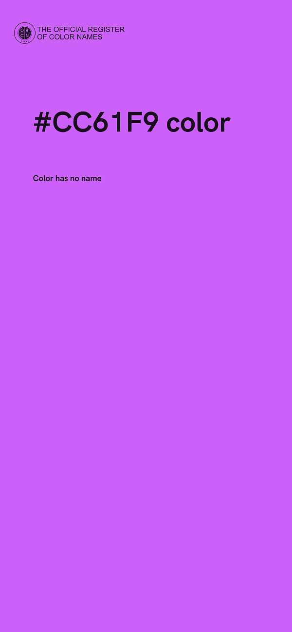 #CC61F9 color image