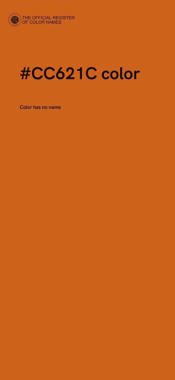 #CC621C color image