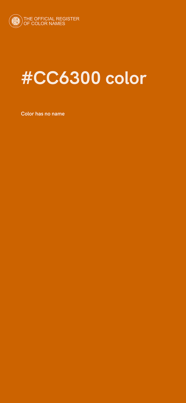 #CC6300 color image