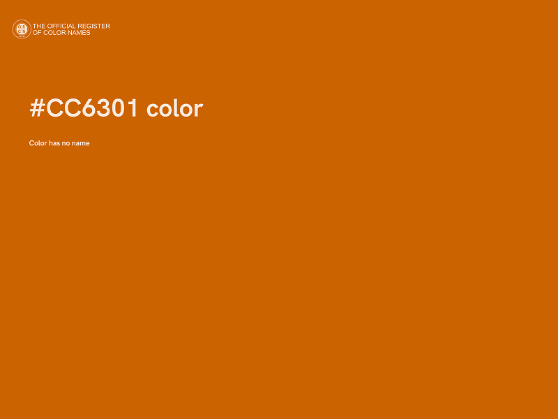 #CC6301 color image