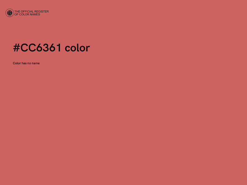 #CC6361 color image