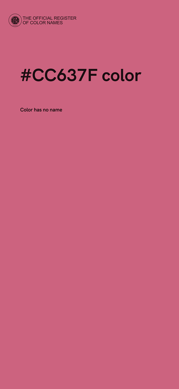 #CC637F color image