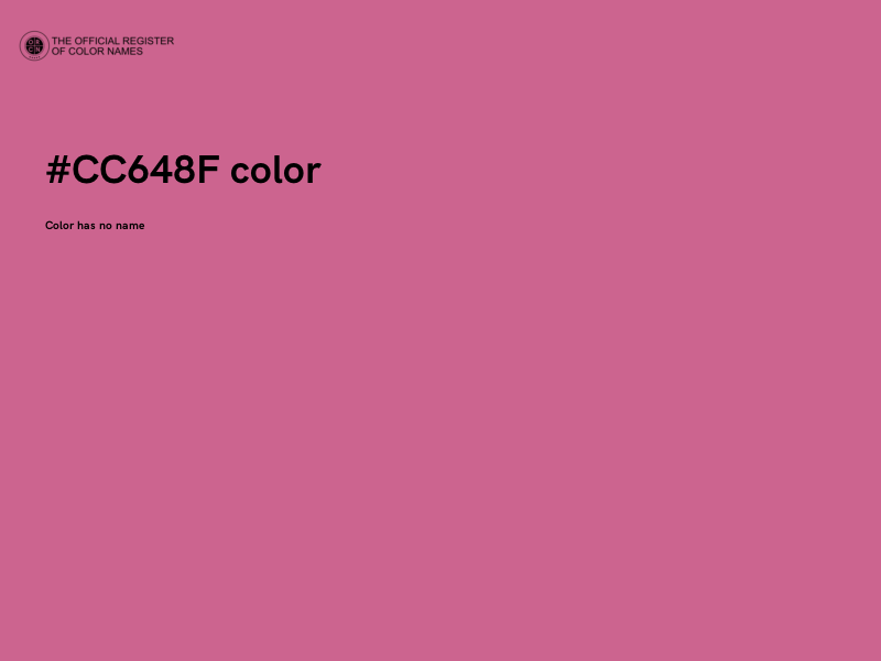 #CC648F color image