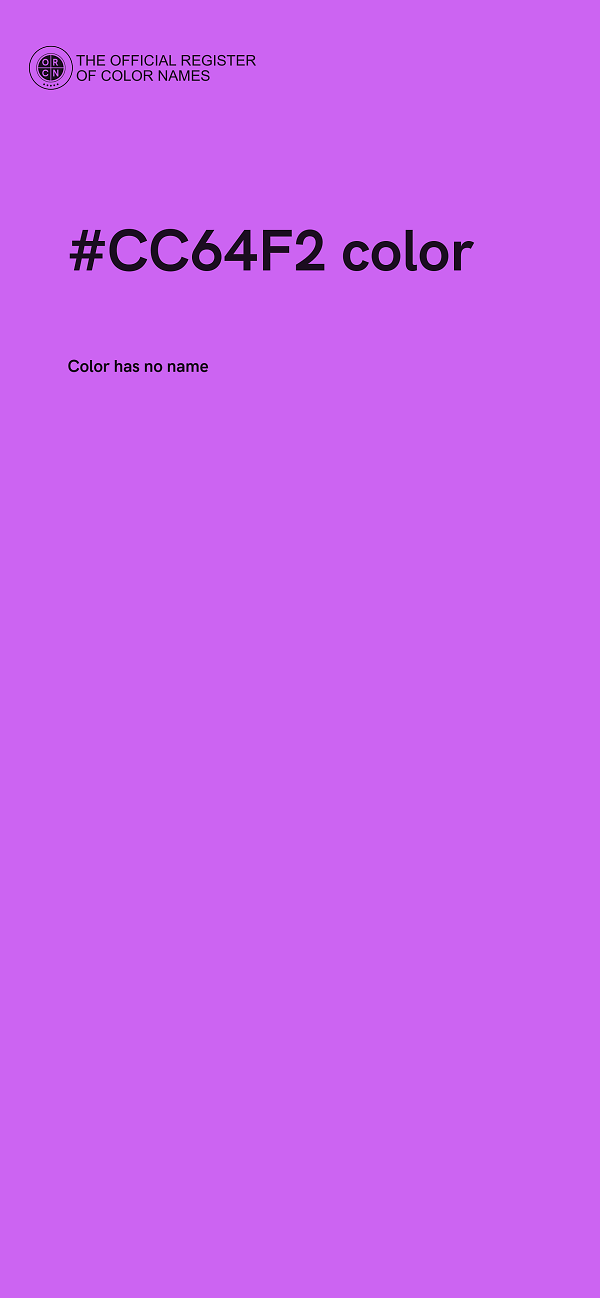 #CC64F2 color image