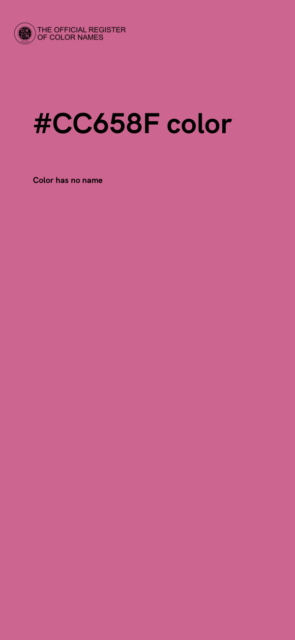 #CC658F color image