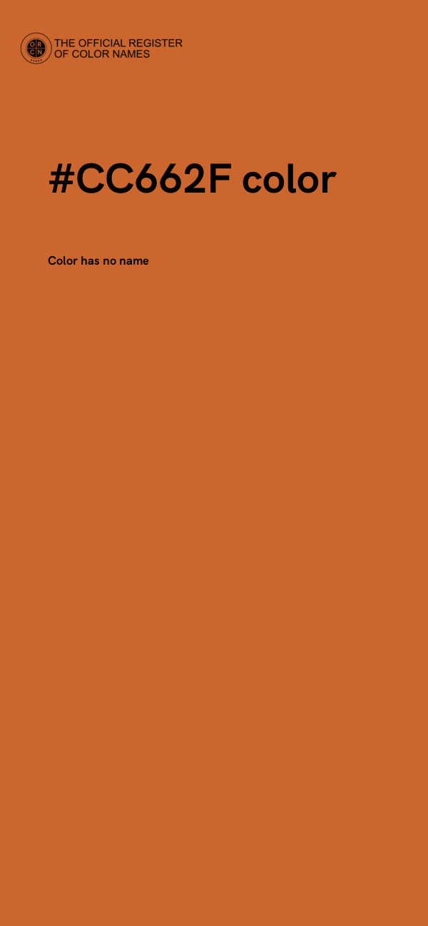 #CC662F color image