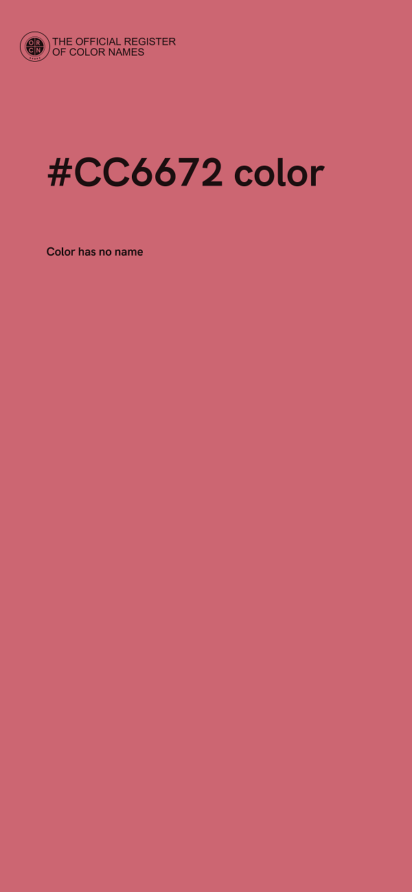 #CC6672 color image