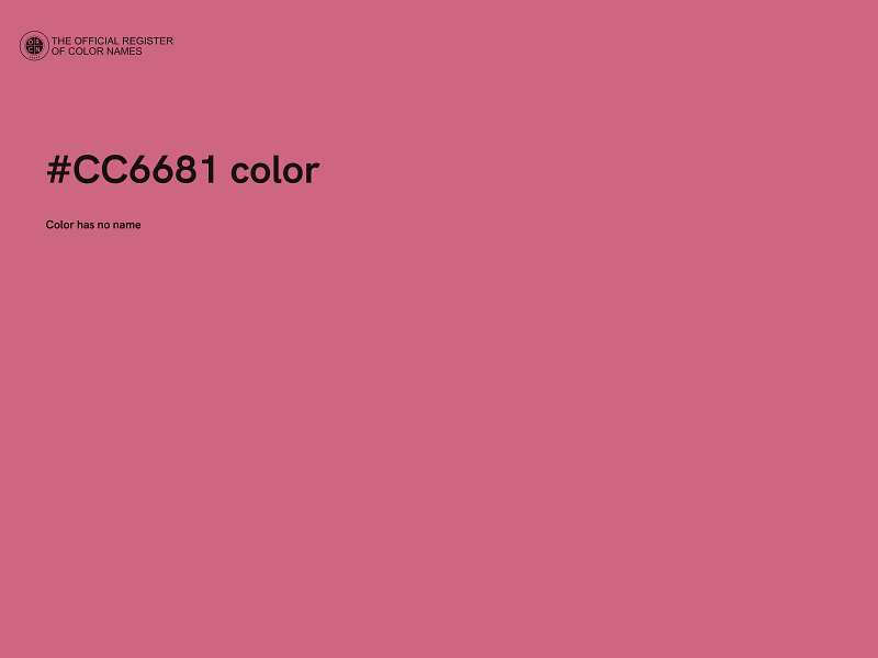 #CC6681 color image