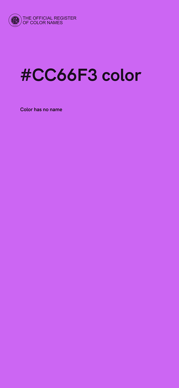 #CC66F3 color image