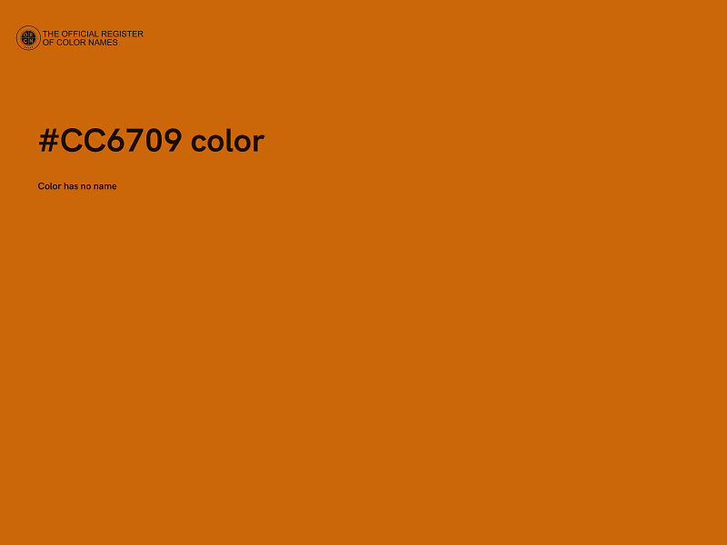 #CC6709 color image