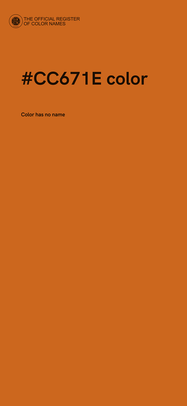 #CC671E color image