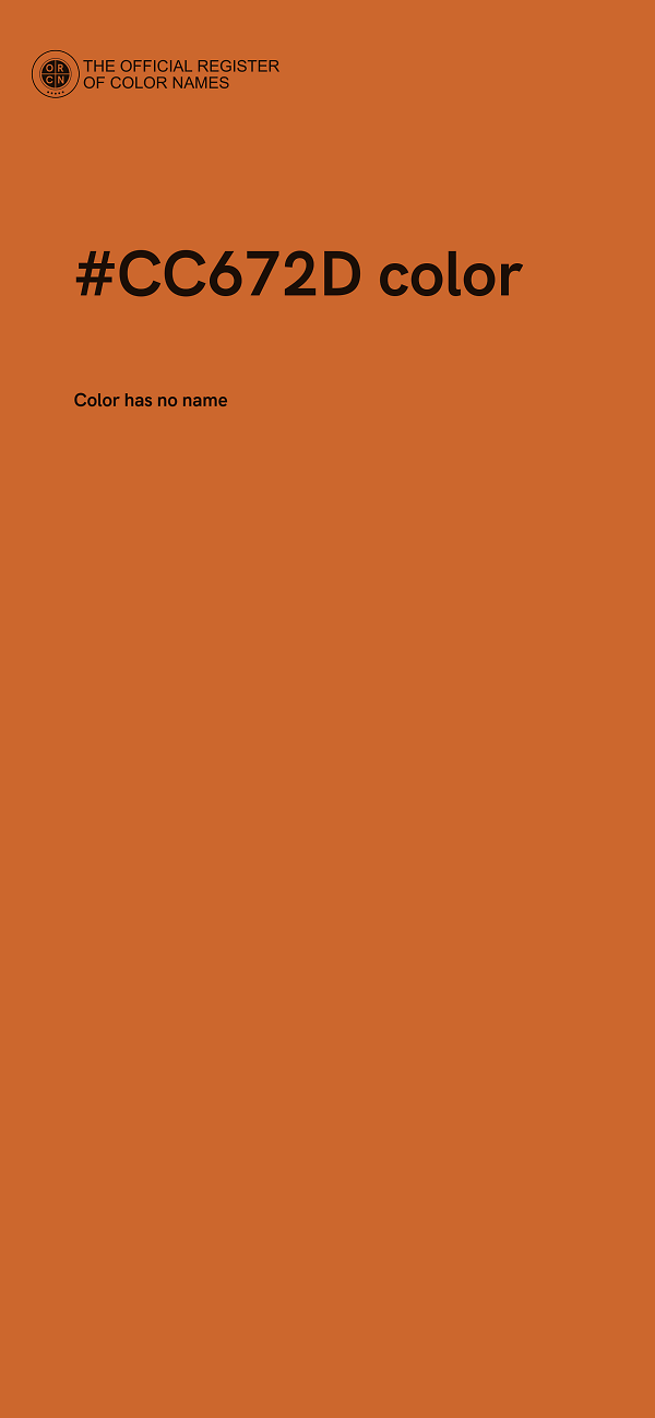 #CC672D color image