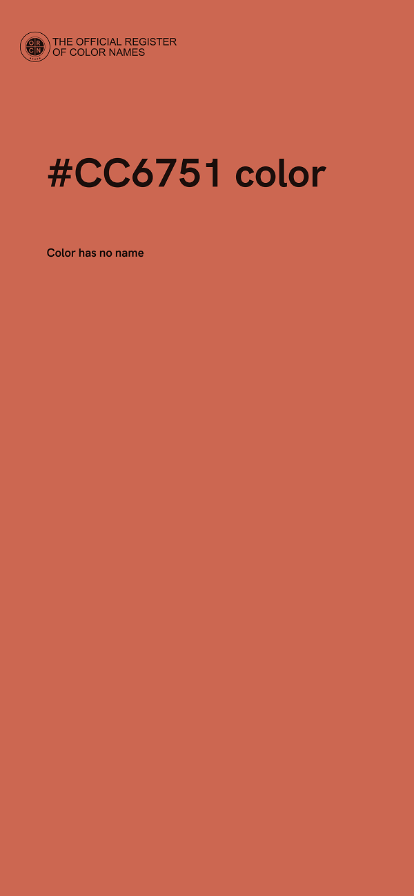 #CC6751 color image