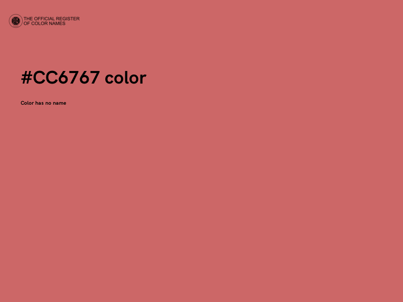 #CC6767 color image