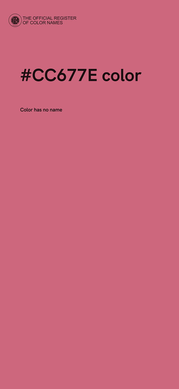 #CC677E color image
