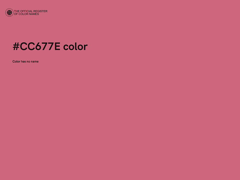 #CC677E color image