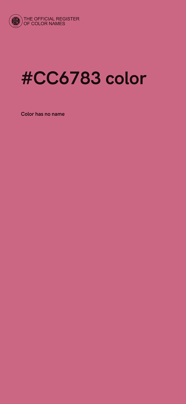#CC6783 color image