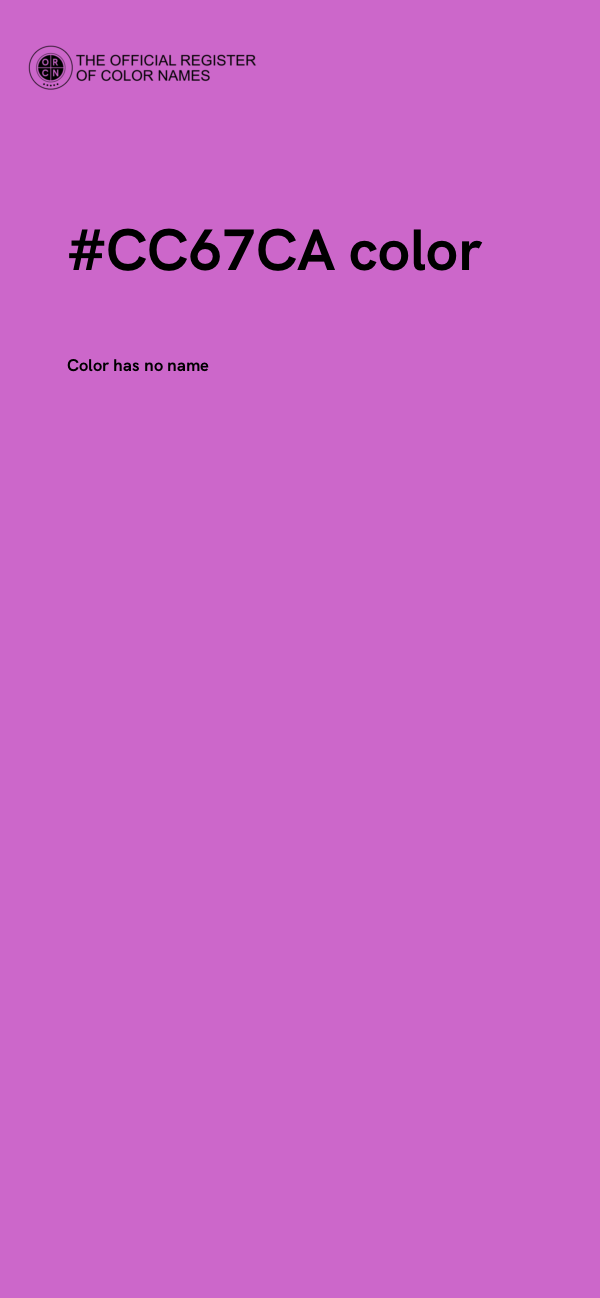 #CC67CA color image
