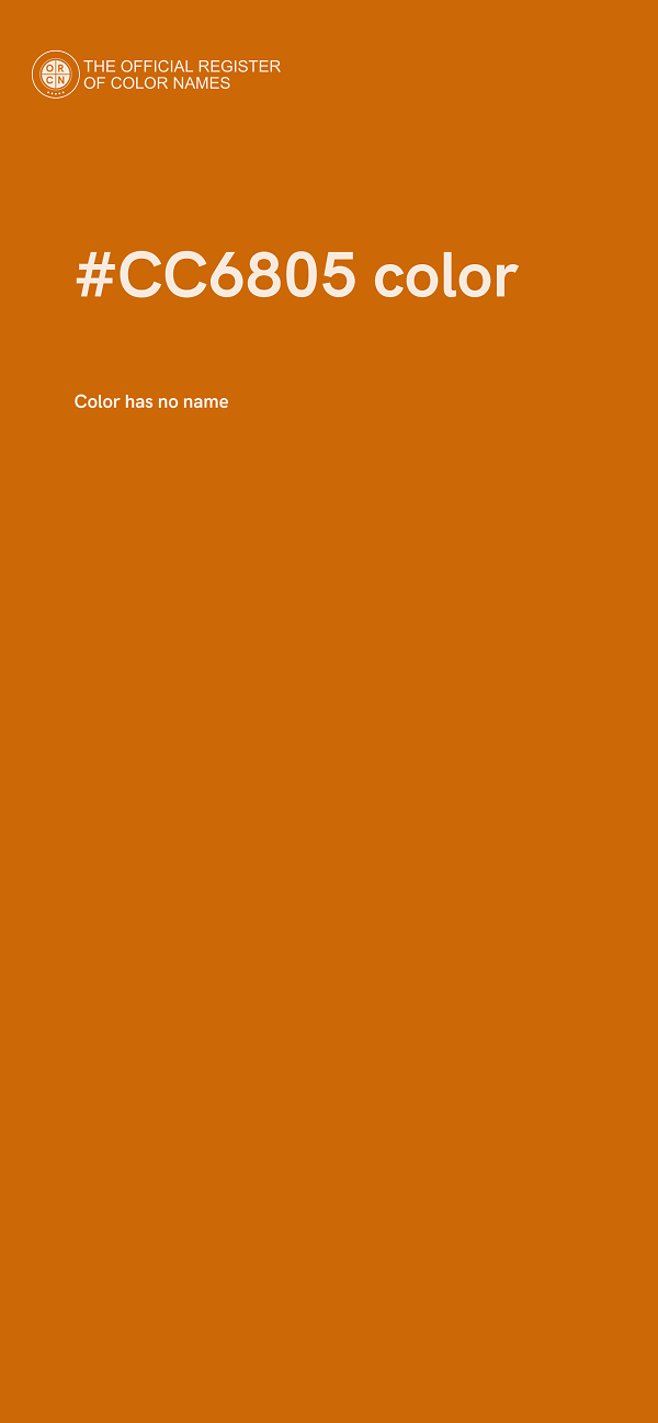 #CC6805 color image