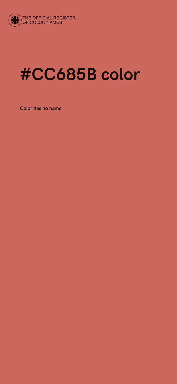 #CC685B color image