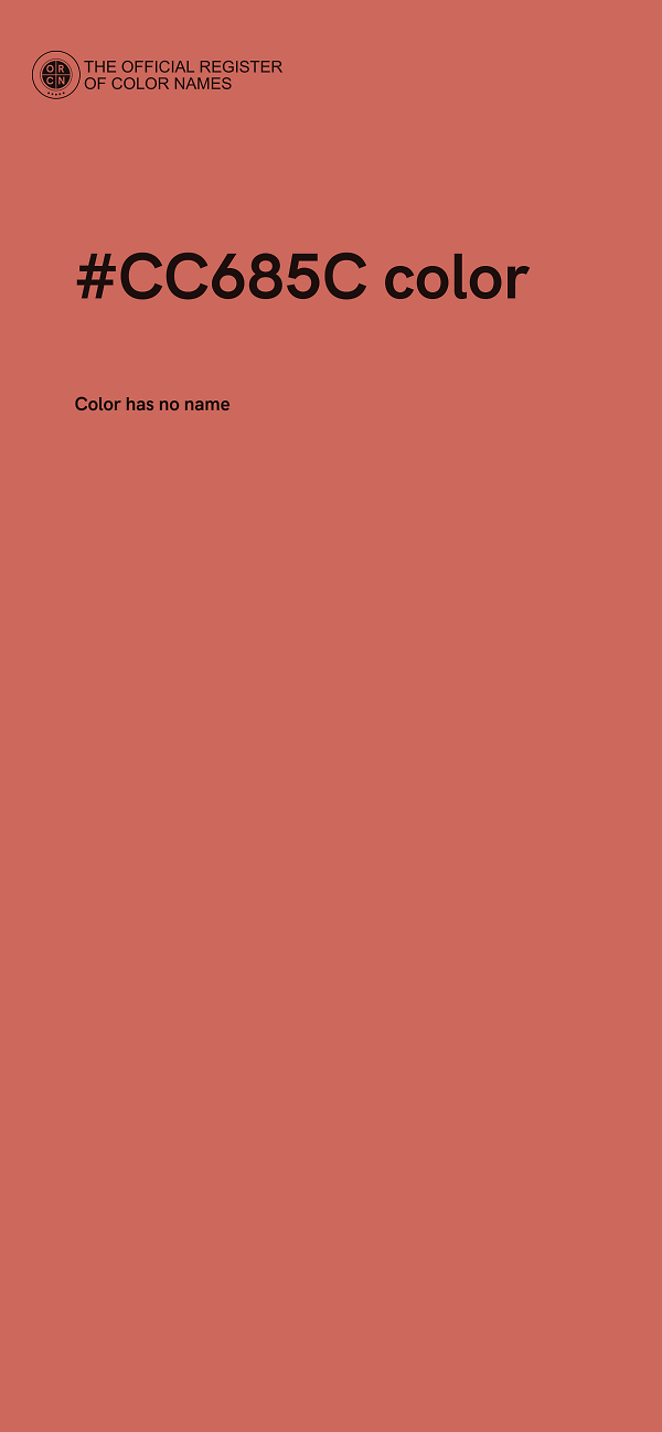 #CC685C color image