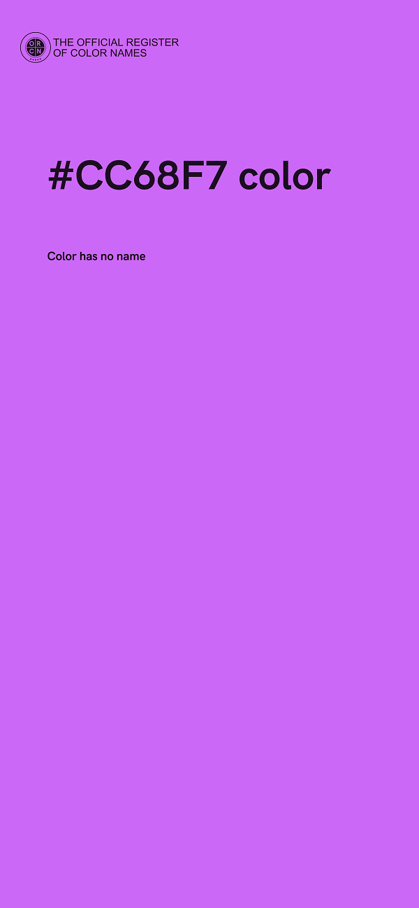 #CC68F7 color image