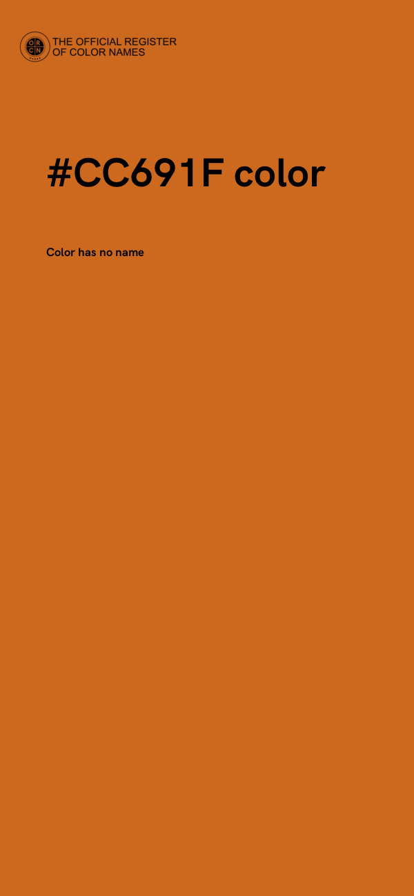 #CC691F color image