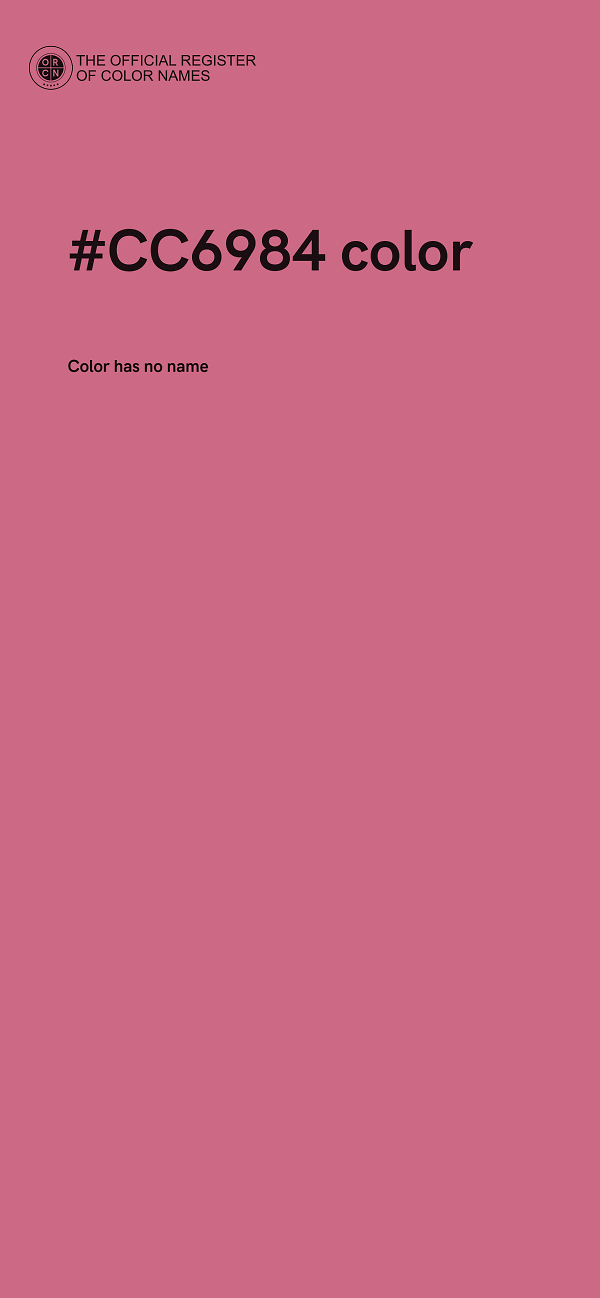 #CC6984 color image