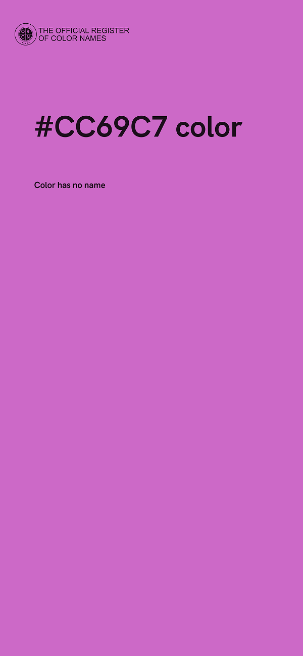 #CC69C7 color image