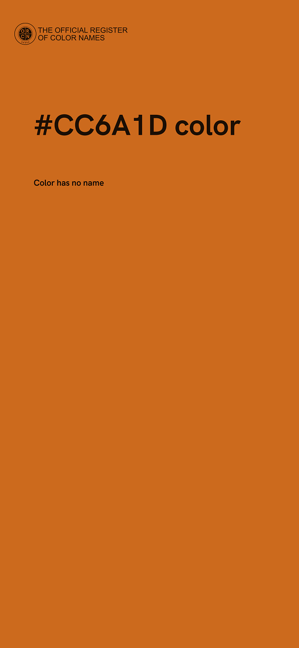 #CC6A1D color image