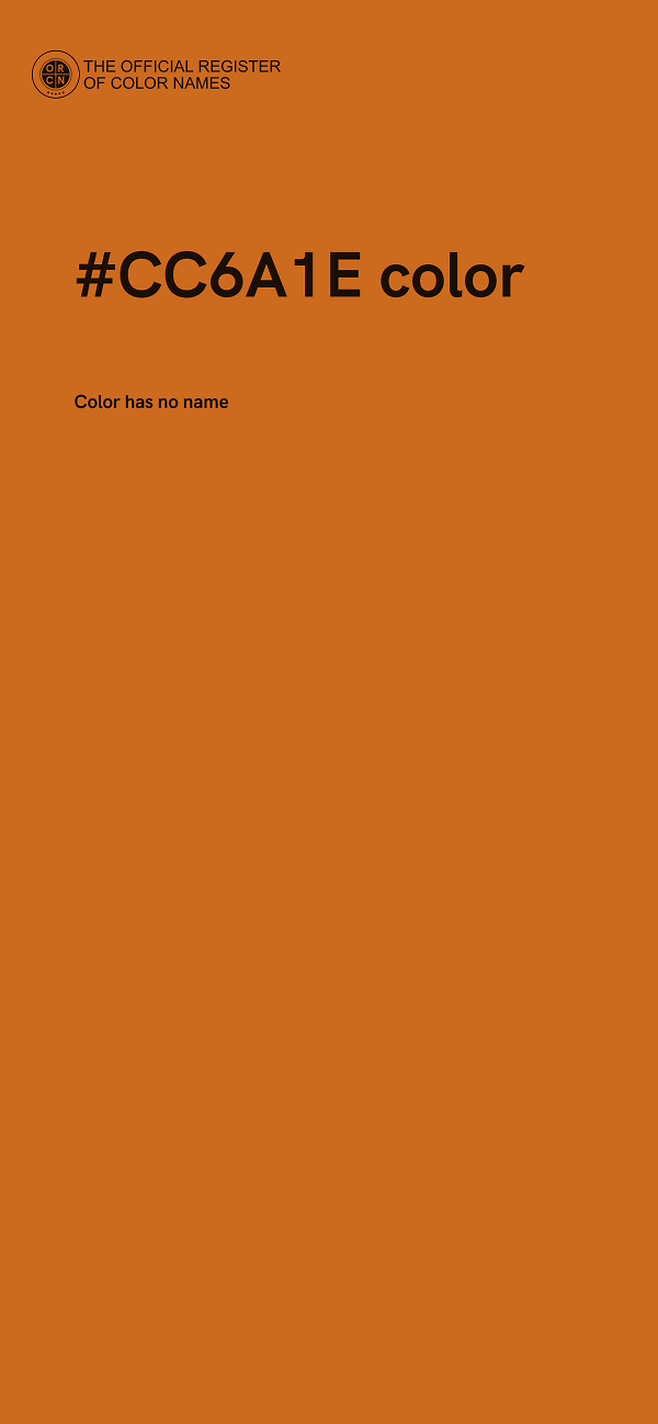 #CC6A1E color image