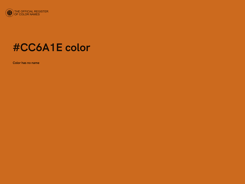 #CC6A1E color image