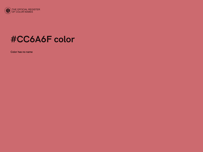 #CC6A6F color image