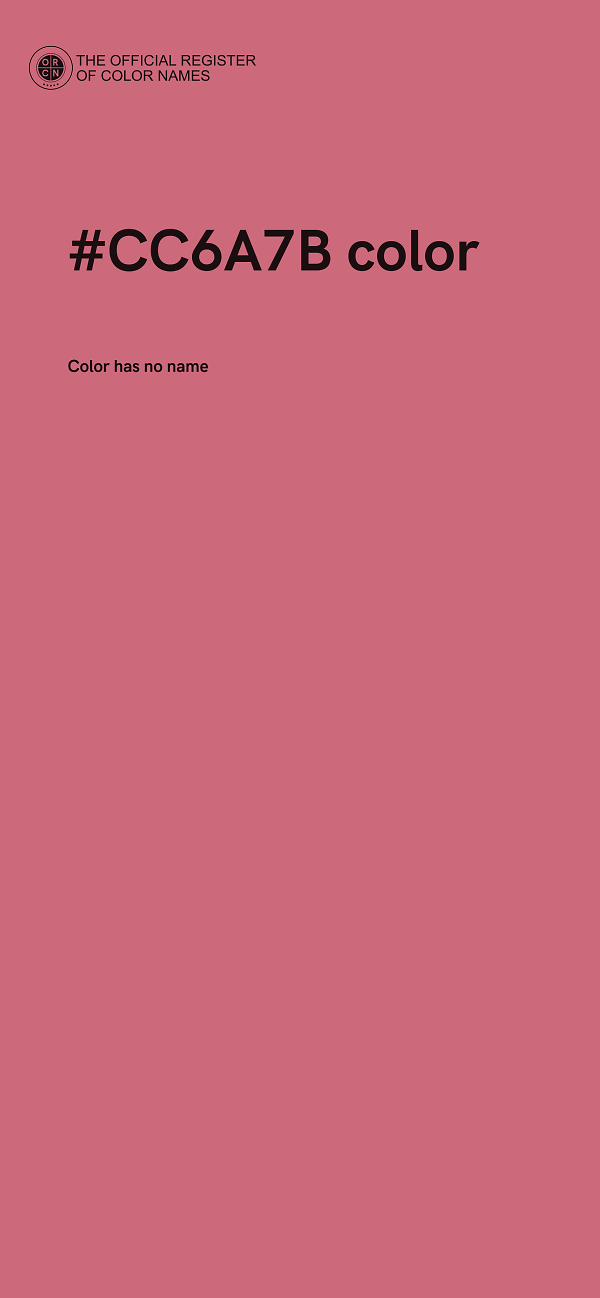 #CC6A7B color image